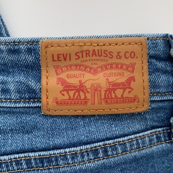 Anthropologie Levi’s 721 High Rise Skinny Jeans Rose Embroidered 29 x 30 - Picture 10 of 16